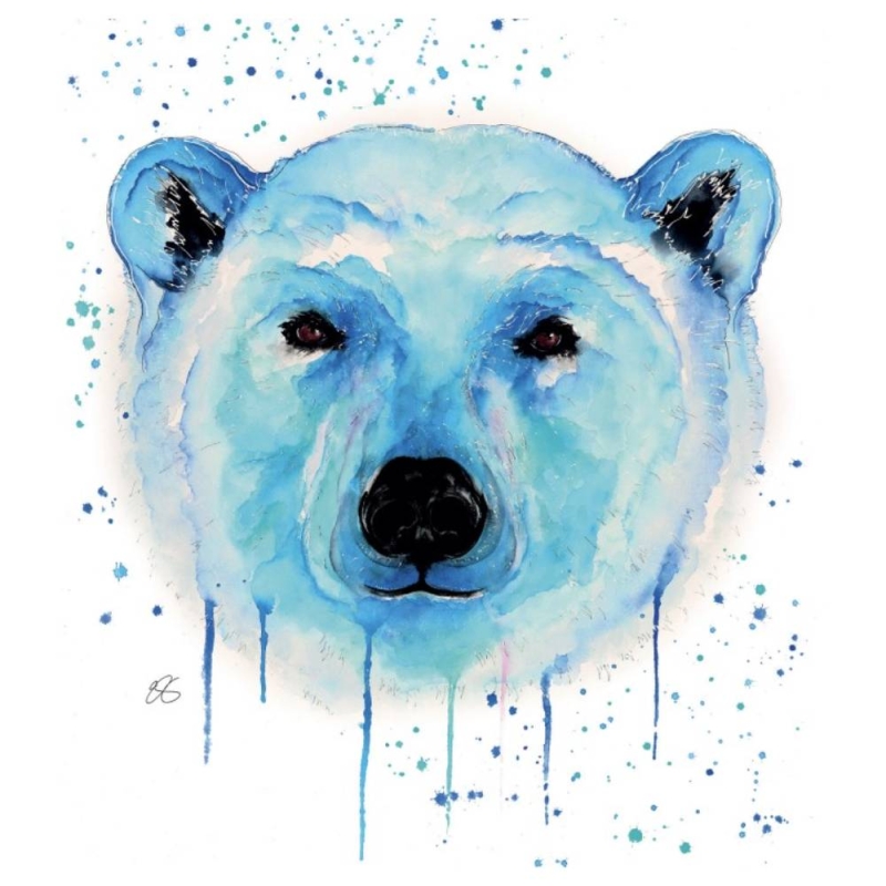 Polar Bear - Blank Greeting Card