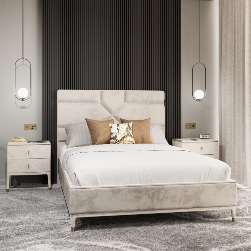 Dante Bedframe Stone Lifestyle