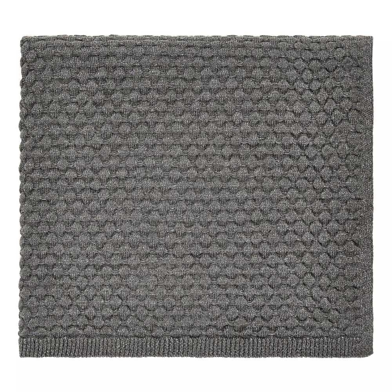 Peacock Blue Gunmetal Throw 130 x 150cm