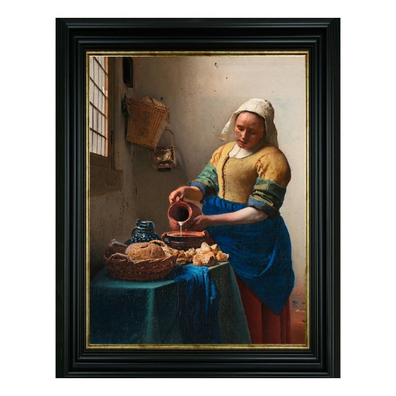 The Milk Maid Framed Picture By Johannes Vermeer
