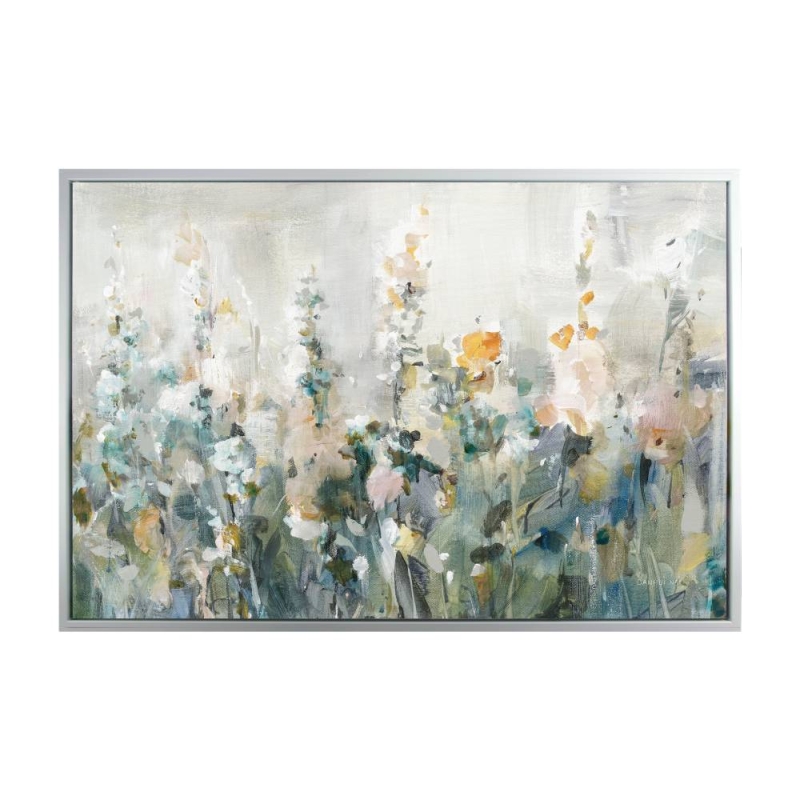 Indigo Garden Framed Canvas By Danhui Nai