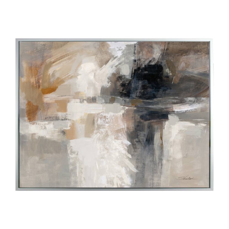 Neutral Wings Framed Canvas By Silvia Vassileva