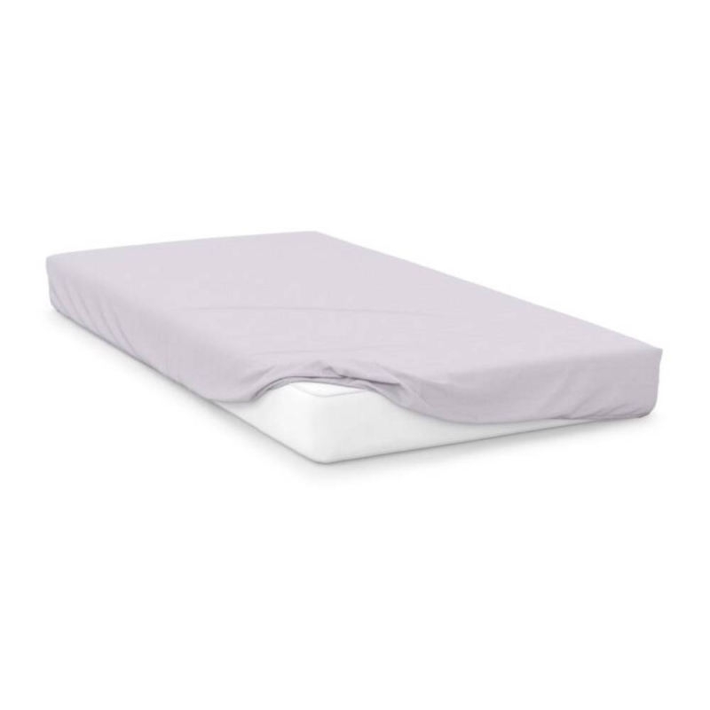 BRUSHED COTTON SINGLE FLAT SHEET GREY