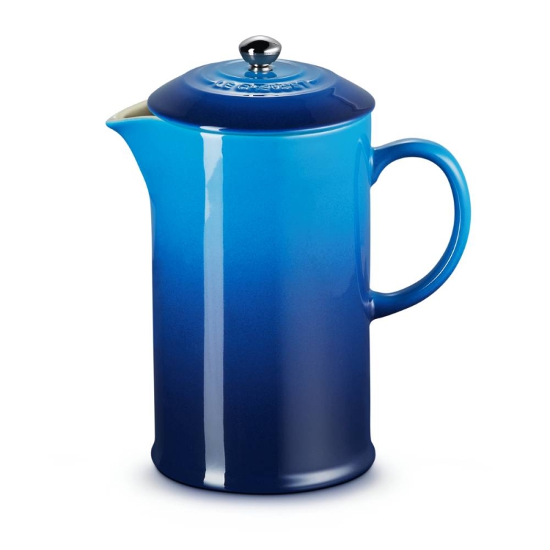 COFFEE POT AND PRESS AZURE