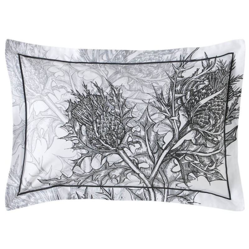 TB THISTLE OXFORD PILLOWCASE PAIR CARBON