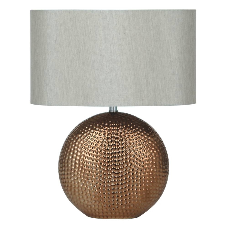 Bronze Dot Textured Ceramic Table Lamp