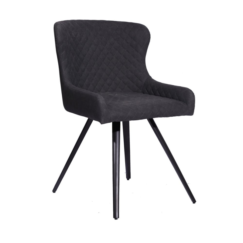 Archie Dining Chair Grey PU