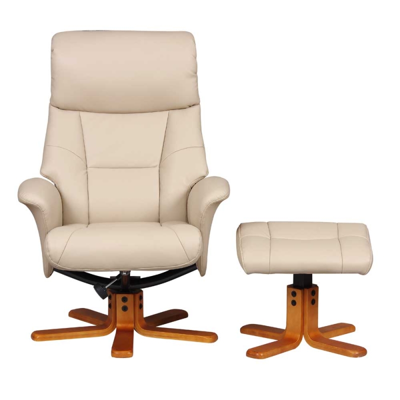 Marlesford Swivel Recliner Chair with Footstool