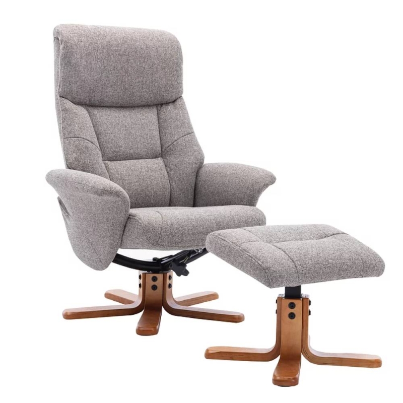 Recliner chair discount with footstool