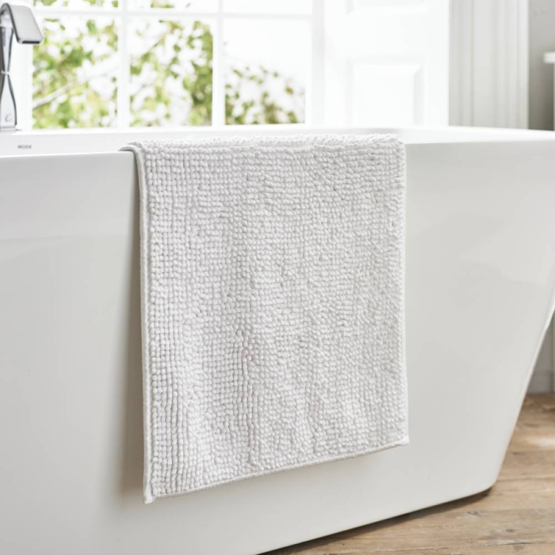 Quik Dri Bath Mat White Glasswells
