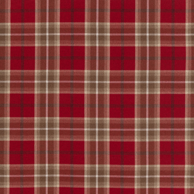 Balmoral Red Fabric
