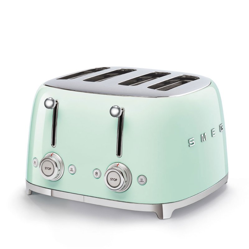 Smeg 50's Style Retro 4 Slice Toaster Pastel Green