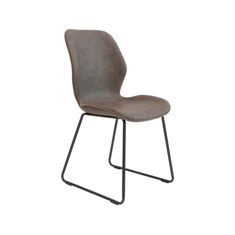 Reedham Callum Dining Chair Light Brown PU