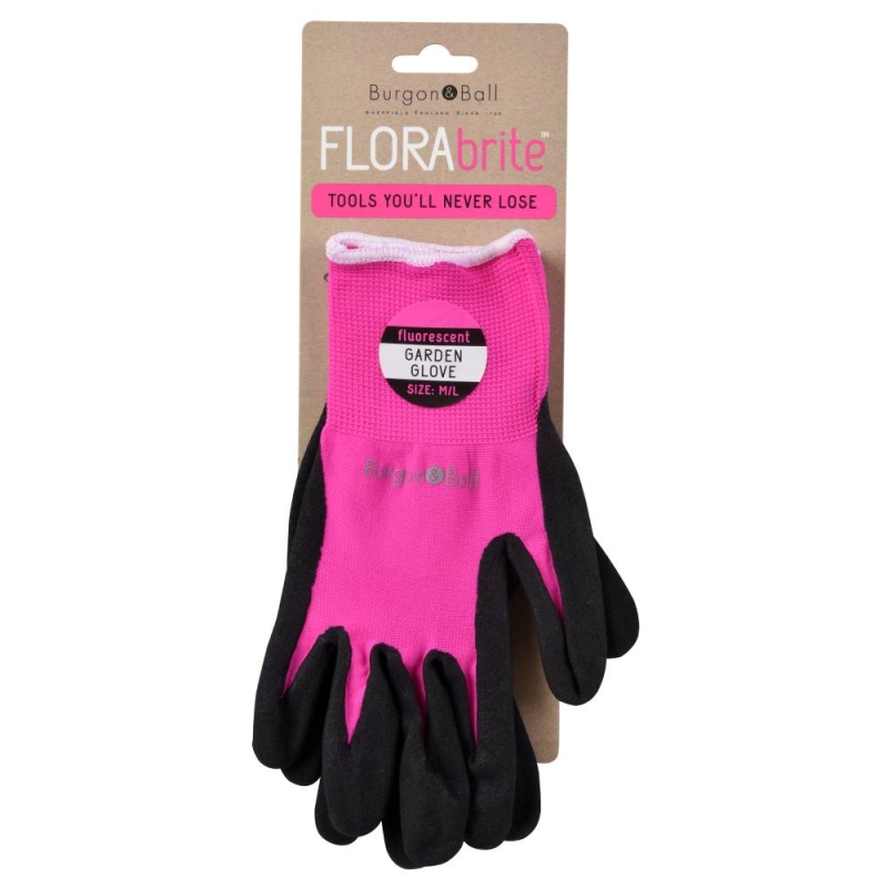 Flora Brite Garden Glove Pink M/L