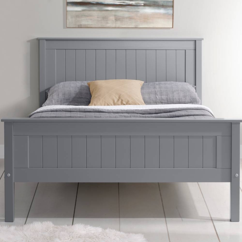 Tatum Grey High Footend Bed Frame