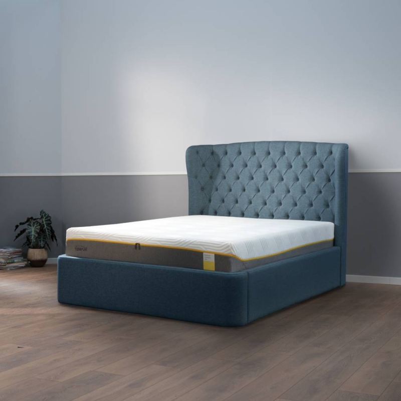 Holcot Ottoman Bed Frame Shetland Navy