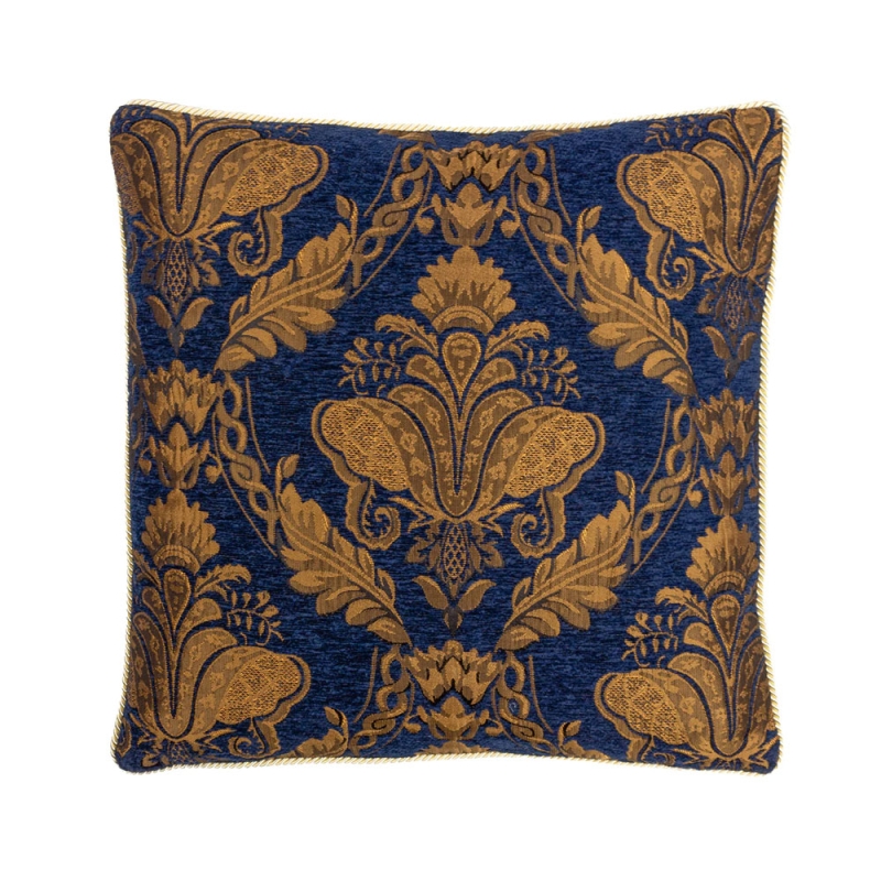 Shiraz 45cm Jacquard Cushion Navy