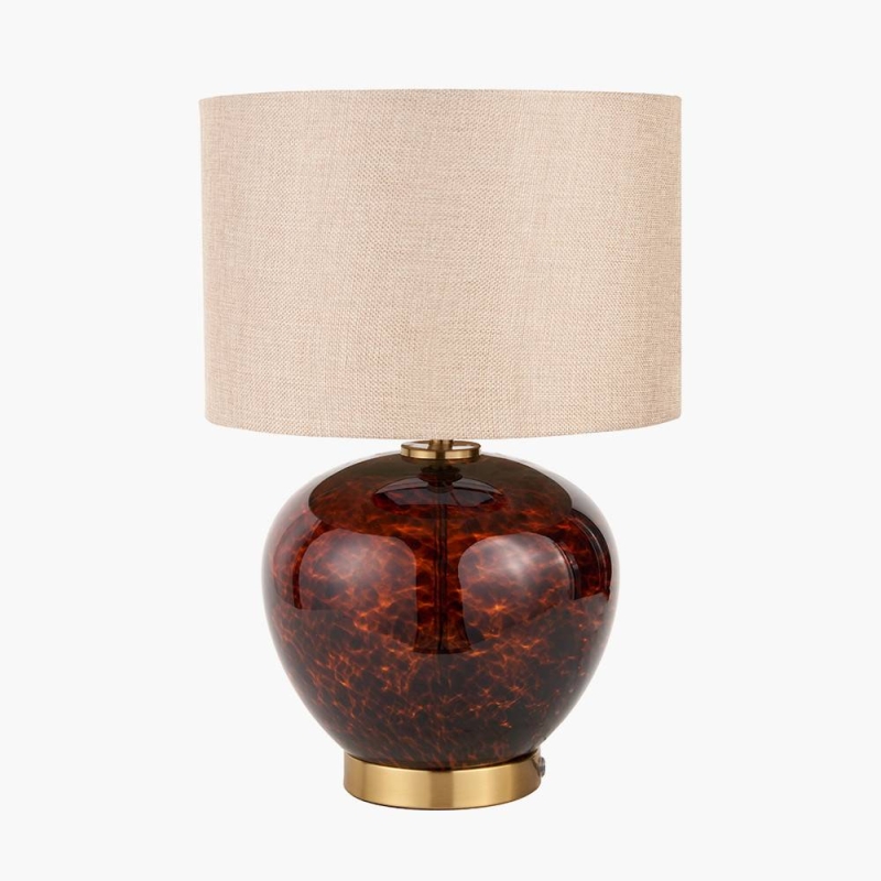 Lucien Tortoiseshell Glass Table Lamp