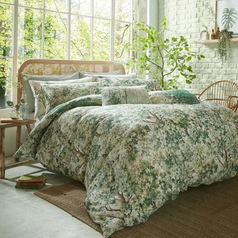 Graham & Brown Coppice Forest Duvet Set Sage