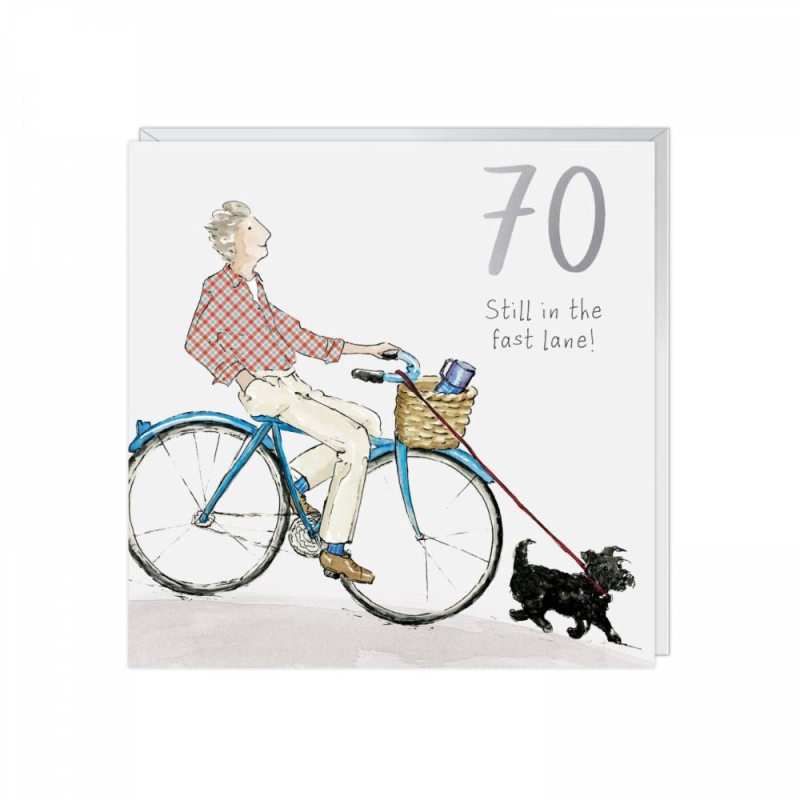 70 Fast Lane - Birthday Card