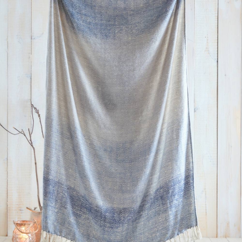 DRIFT FORWARD BRETTON THROW BLUE 130 X 180CM