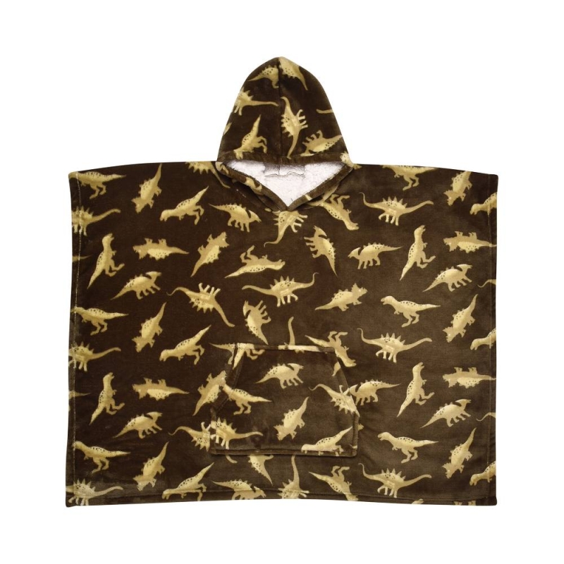 BEDLAM PONCHO DINO GREEN