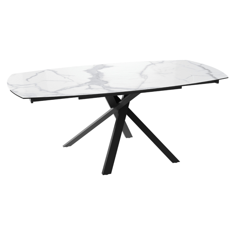 Kheops Extending Table 130-190cm Matt Marble Extended
