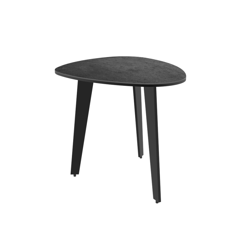 Galet End Table Titanium