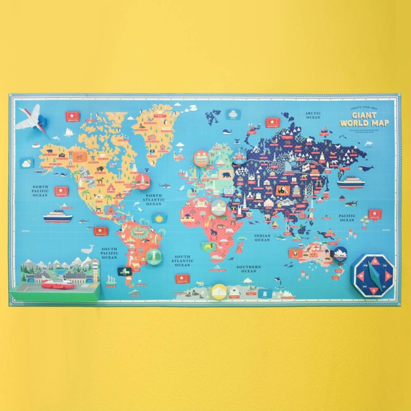 Create Your Own Giant World Map