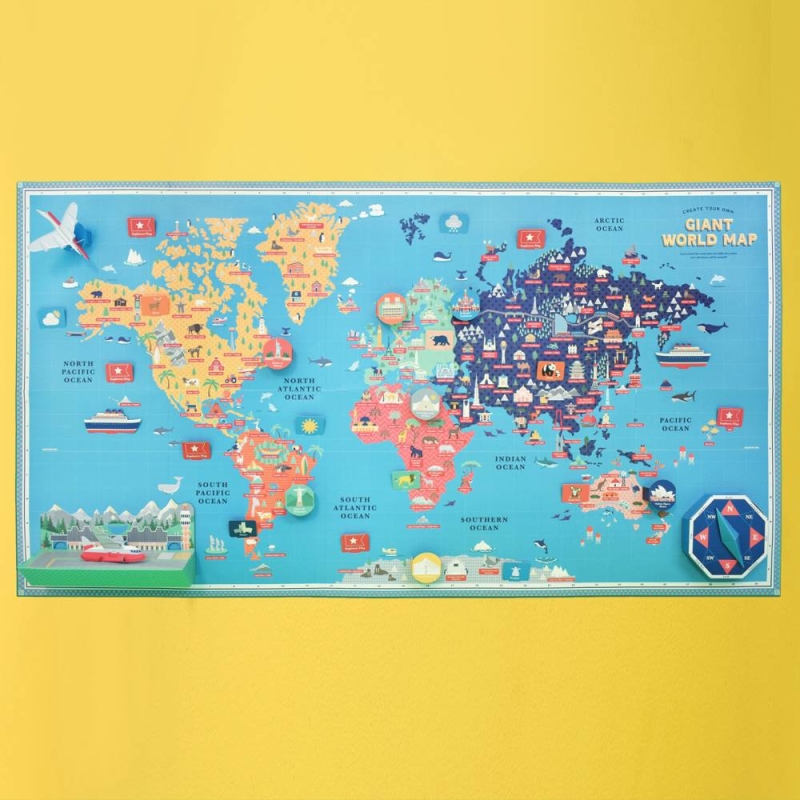 Create Your Own Giant World Map