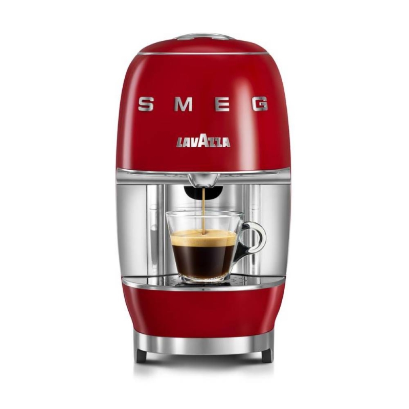 Smeg Lavazza Coffee Machine Red