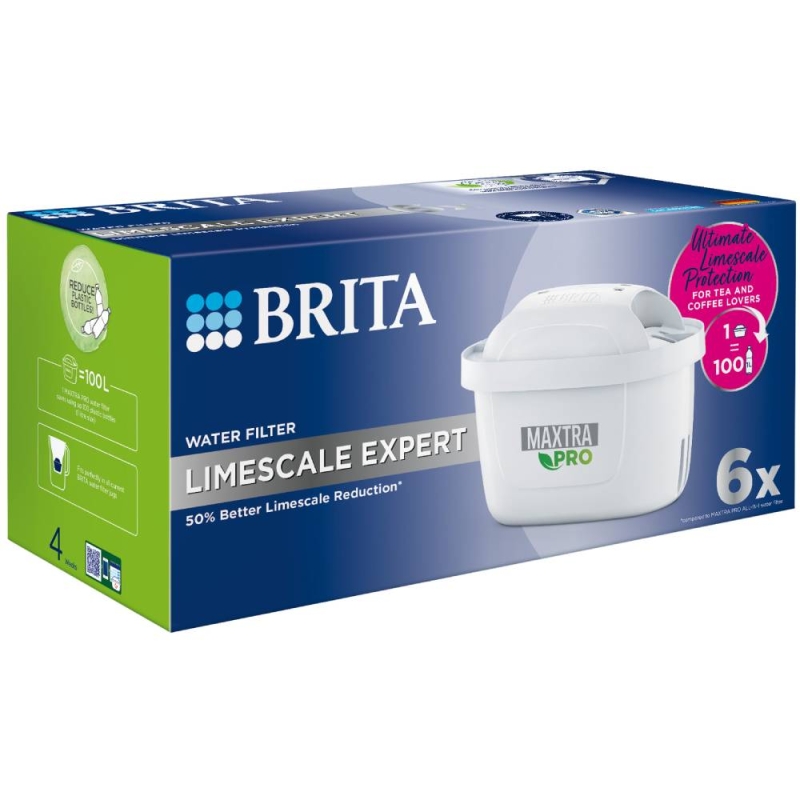 Brita Maxtra Pro Limescale Expert Filter 6 Pack - Glasswells