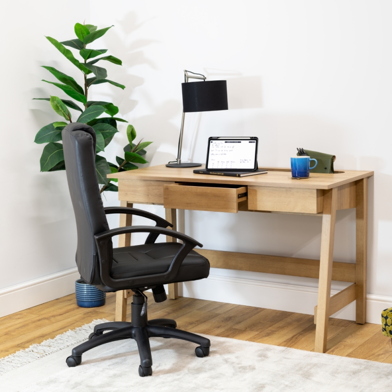 Icarus Desk & Lyon Chair Bundle Lifestyle