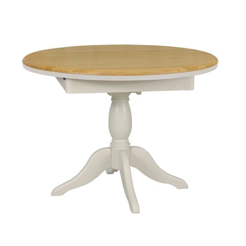 Stag Crompton Round Extending Single Pedestal Table