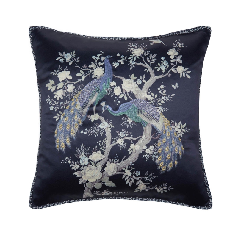 Laura Ashley Belvedere 50cm Feather Filled Cushion Midnight