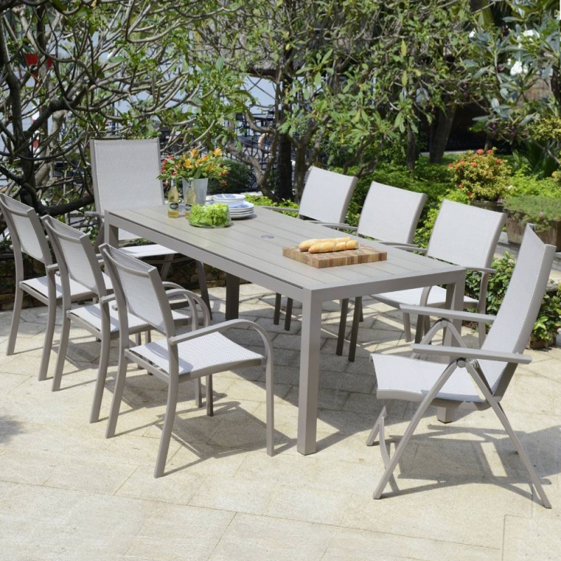 Milan table and 8 chairs