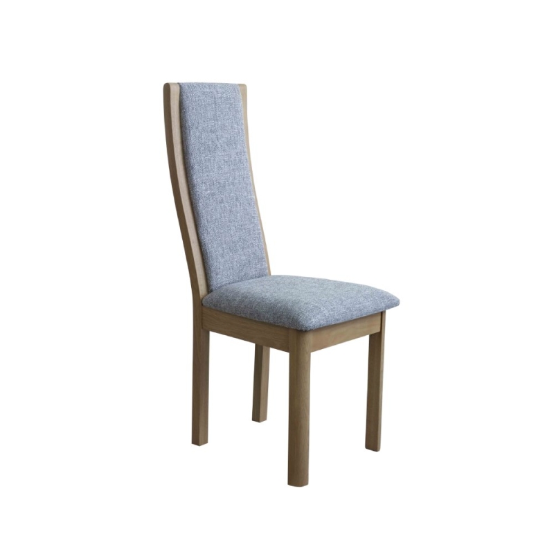 Stefan High Back Dining Chair Grey