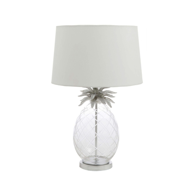 Laura Ashley Pineapple Large Table Lamp Glass With Ivory Shade