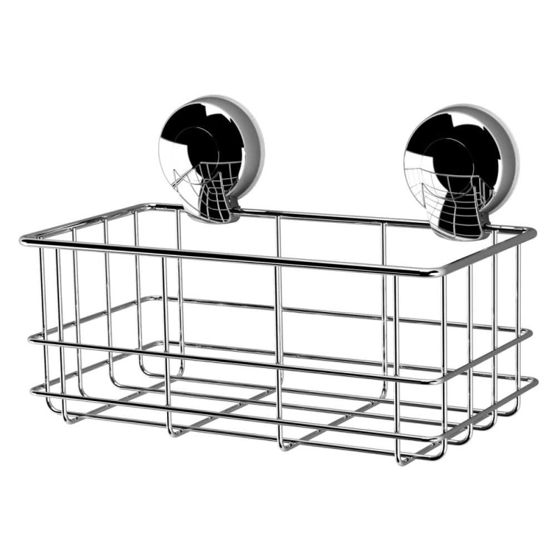 Showerdrape Suctionloc Bottle Basket Chrome