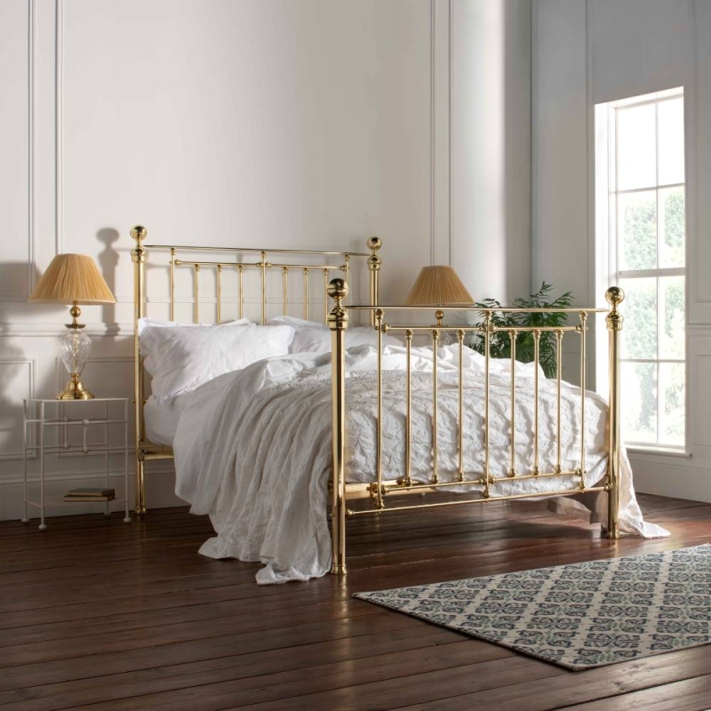 Wrought Iron & Brass Bed Co. Willow Brass Bed - Glasswells