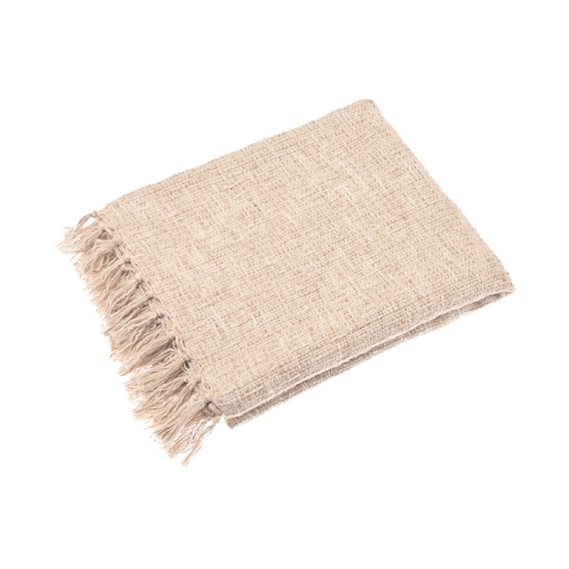 Slub Weave Throw Cream