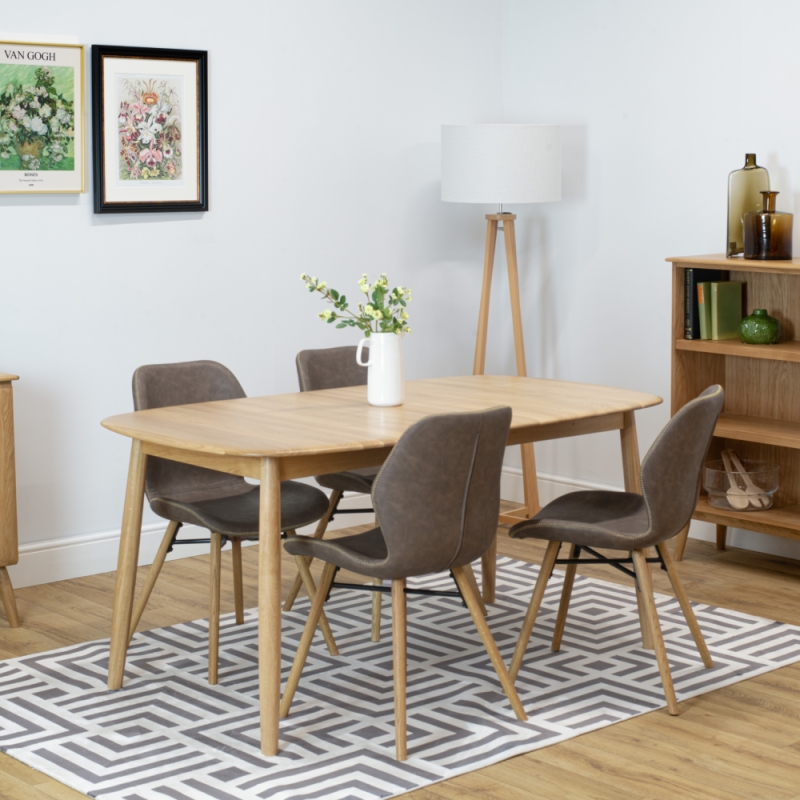 Mori Extending Table 160-200cm & 4 Durada Chairs