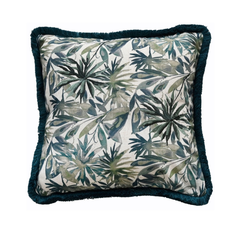 Fasano 45cm Floral Cushion Teal