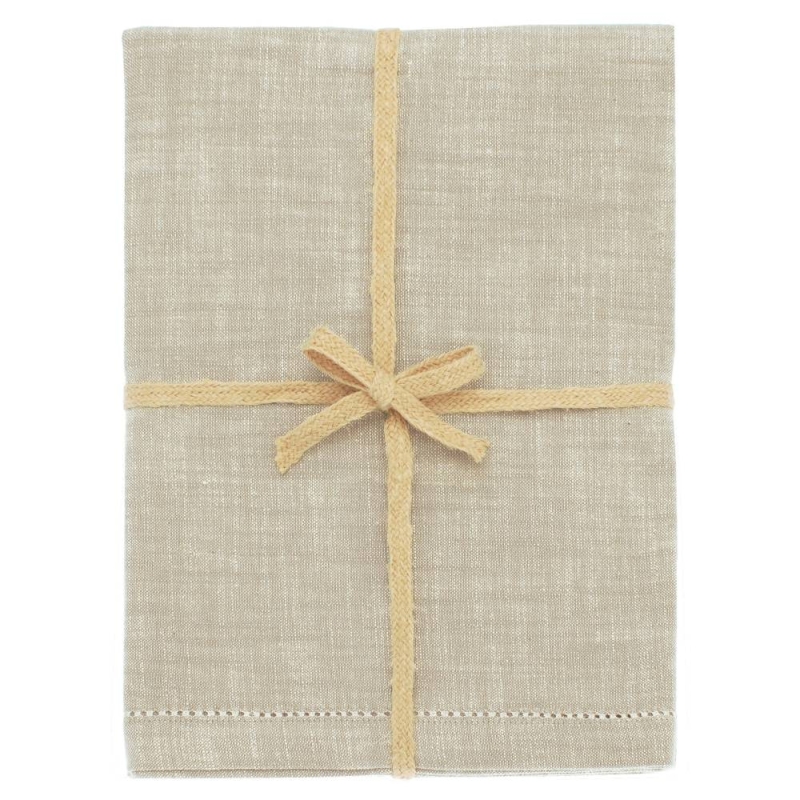 Walton & Co Chambray Tablecloth  Natural - 130 x 280cm 