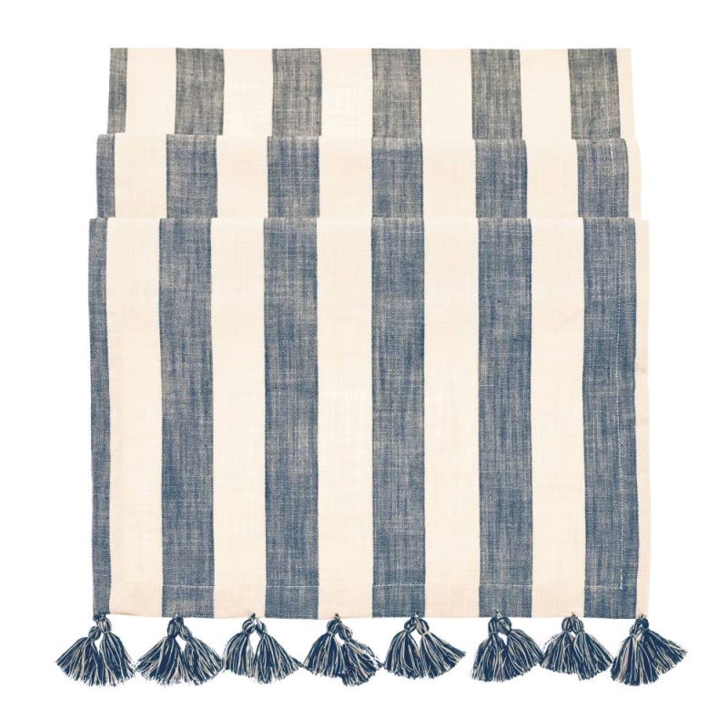 Walton & Co Wide Stripe Runner Flint Blue