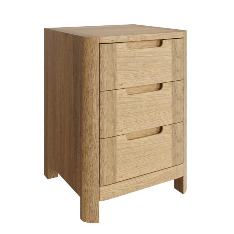 Belgravia Bedside Chest 3 Drawers