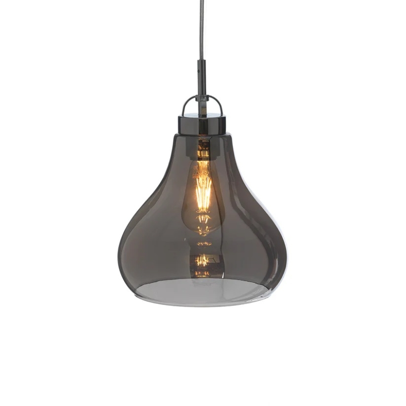 Turua Chrome & Glass Pendant Light 