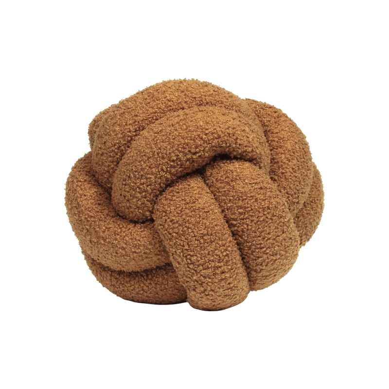 Boucle Knot Cushion Ginger