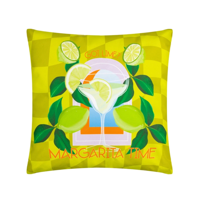 Margarita 43cm Outdoor Cushion Lime