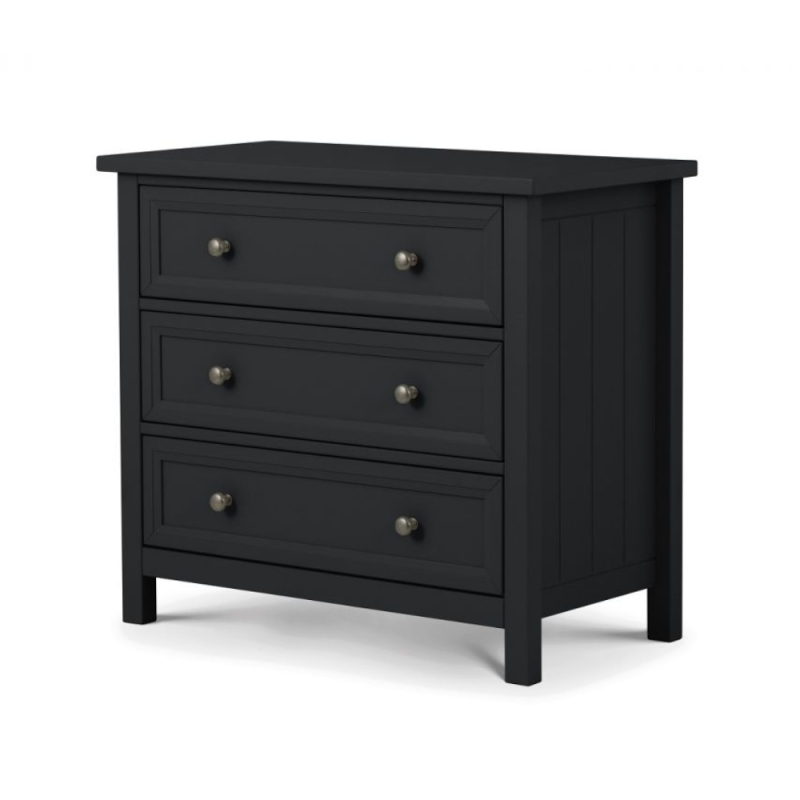 Marley 3 Drawer Chest Anthracite